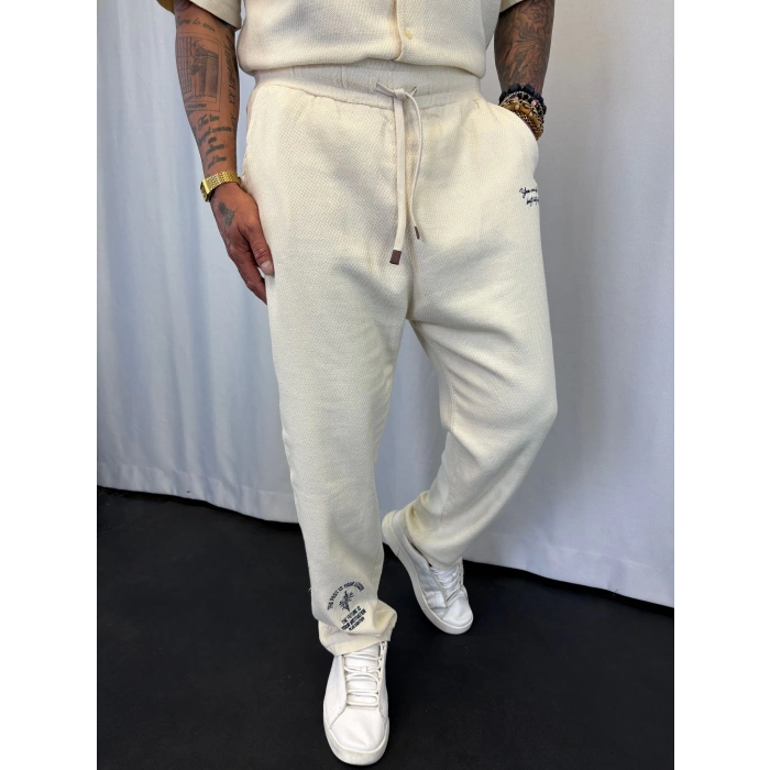 Pamuk Hasır Yıkamalı Takım Beyaz