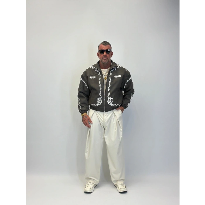 Petek Effect Süzeneli Pu Deri Mont Siyah