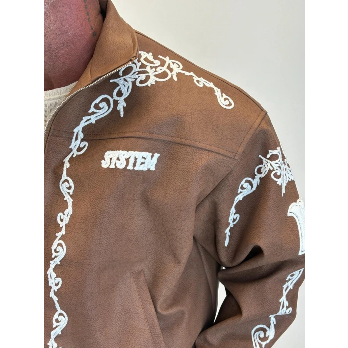 Petek Effect Süzeneli Pu Deri Mont Taba