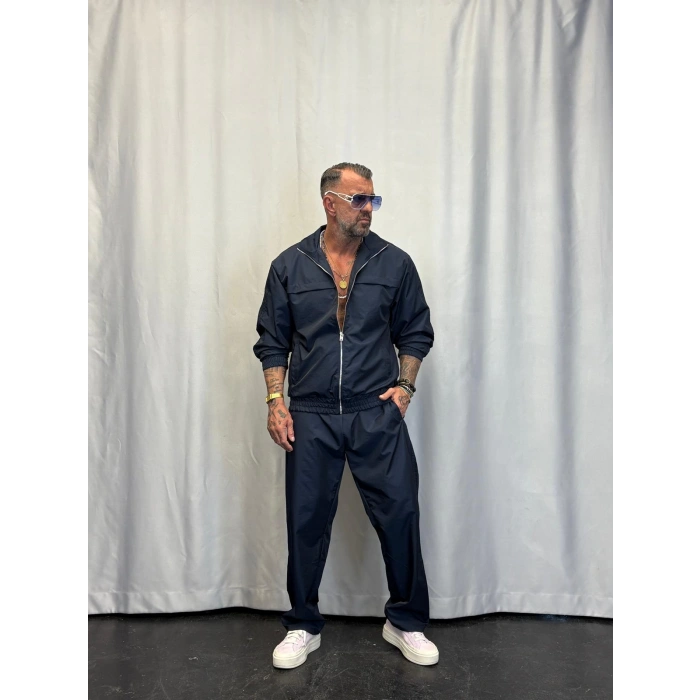 Powder Şerit Detaylı Takım Lacivert