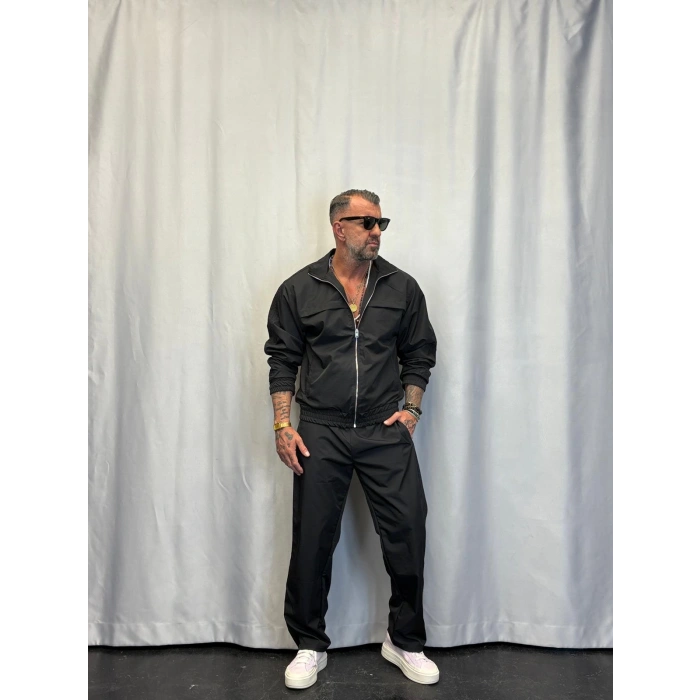 Powder Şerit Detaylı Takım Siyah