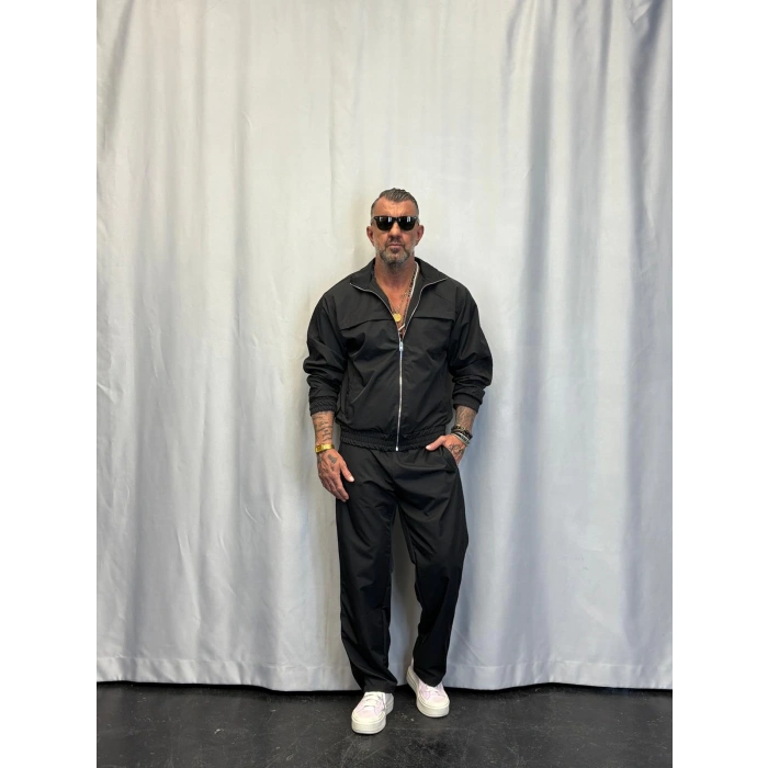 Powder Şerit Detaylı Takım Siyah