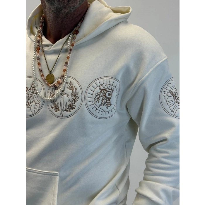 Rome Icon Hoodie Beyaz