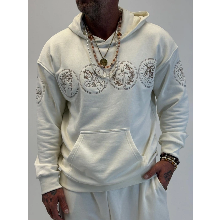Rome Icon Hoodie Beyaz
