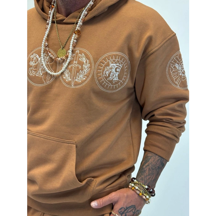 Rome Icon Hoodie Camel