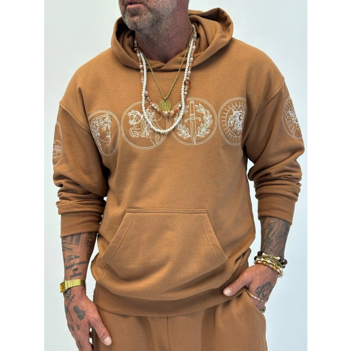 Rome Icon Hoodie Camel