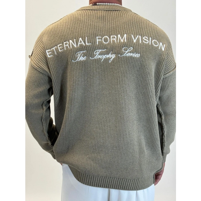 Sırt Nakışlı Kazak Bej