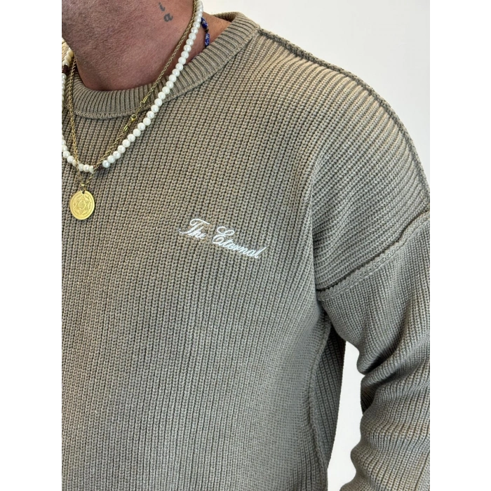 Sırt Nakışlı Kazak Bej