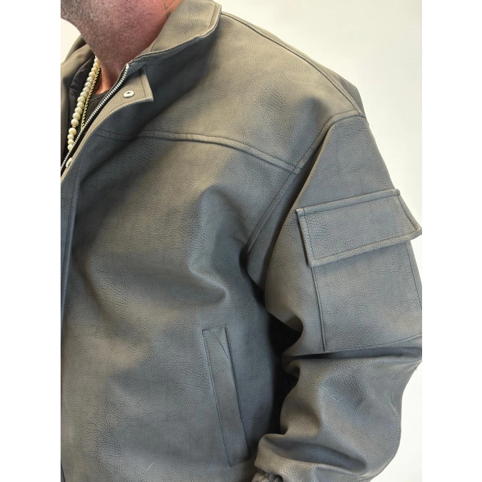 Special-2 Petek Effect Pu Deri Mont Siyah