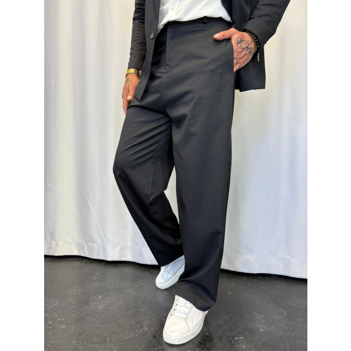 Tek Düğme Takım Elbise Siyah