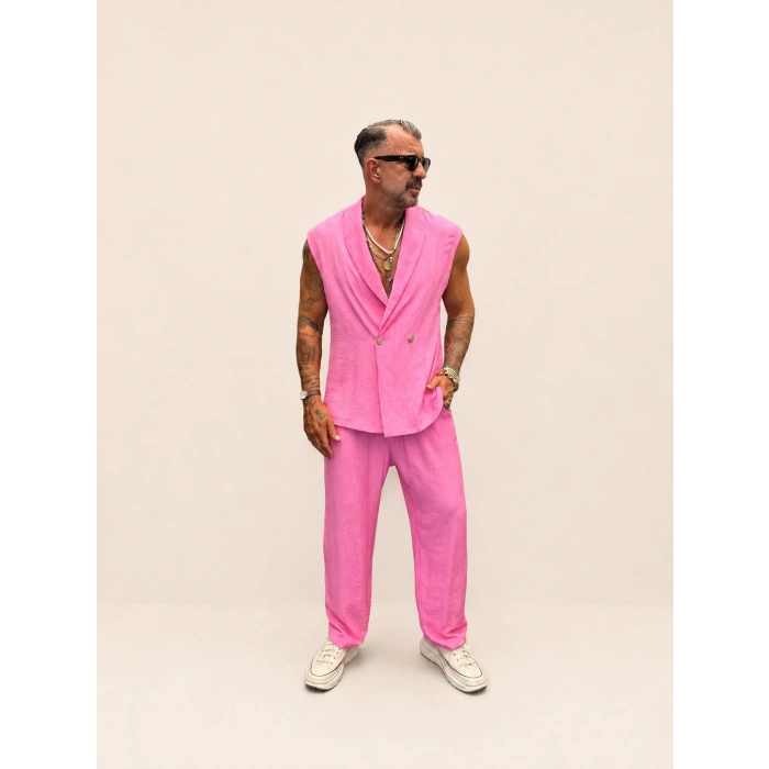 There Kolsuz Kruvaze Takım Pembe