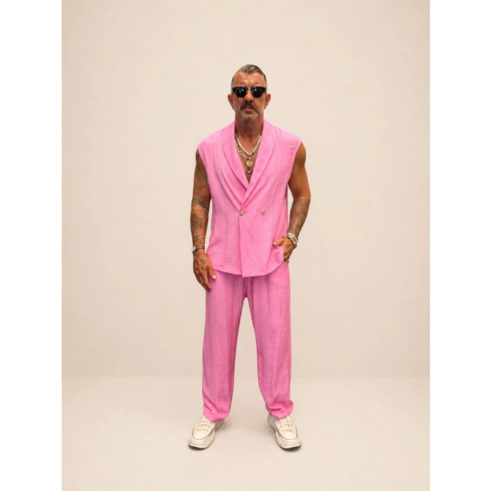 There Kolsuz Kruvaze Takım Pembe