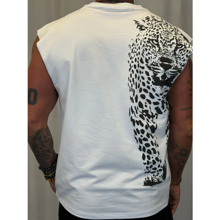 Tiger Kolsuz T-Shirt Beyaz