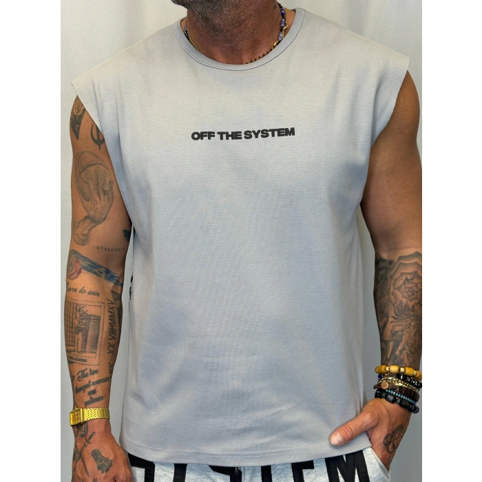 Tiger Kolsuz T-Shirt Gri