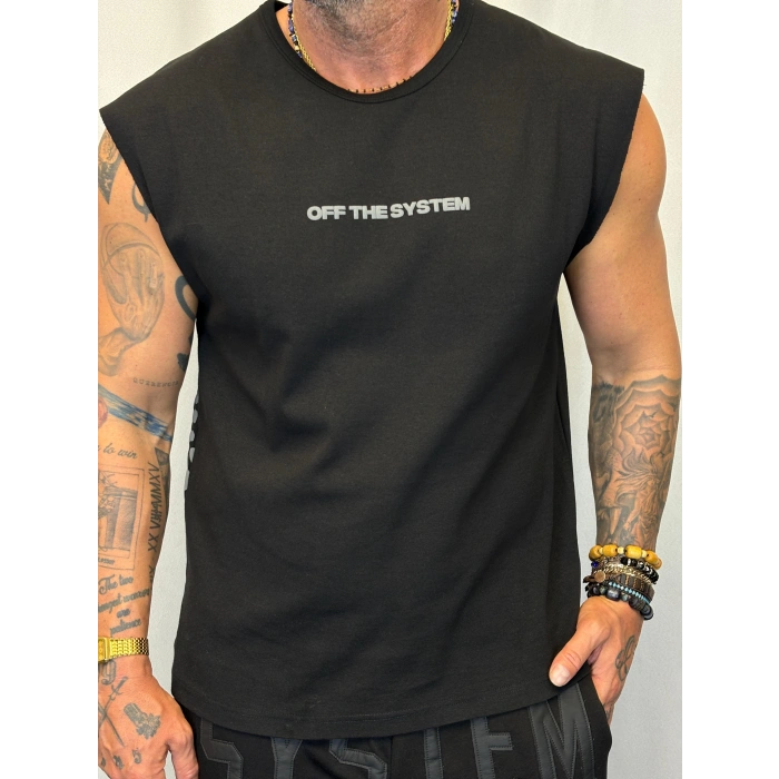 Tiger Kolsuz T-Shirt Siyah