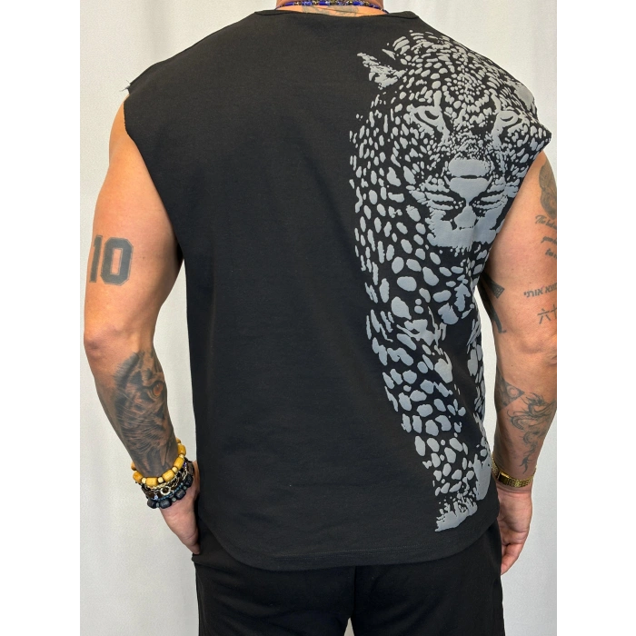 Tiger Kolsuz T-Shirt Siyah