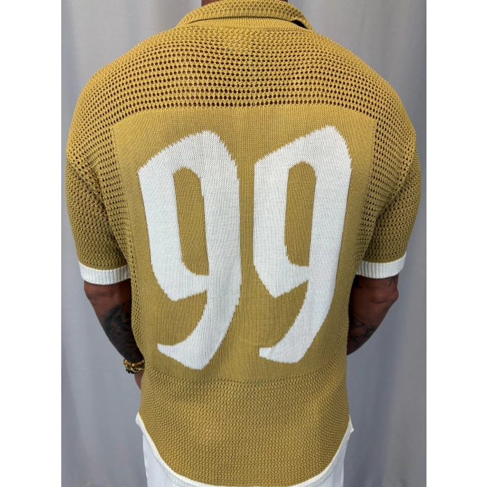 Triko Akrilik Under Gömlek Hardal