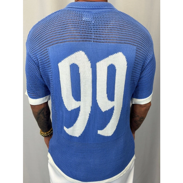 Triko Akrilik Under Gömlek Mavi