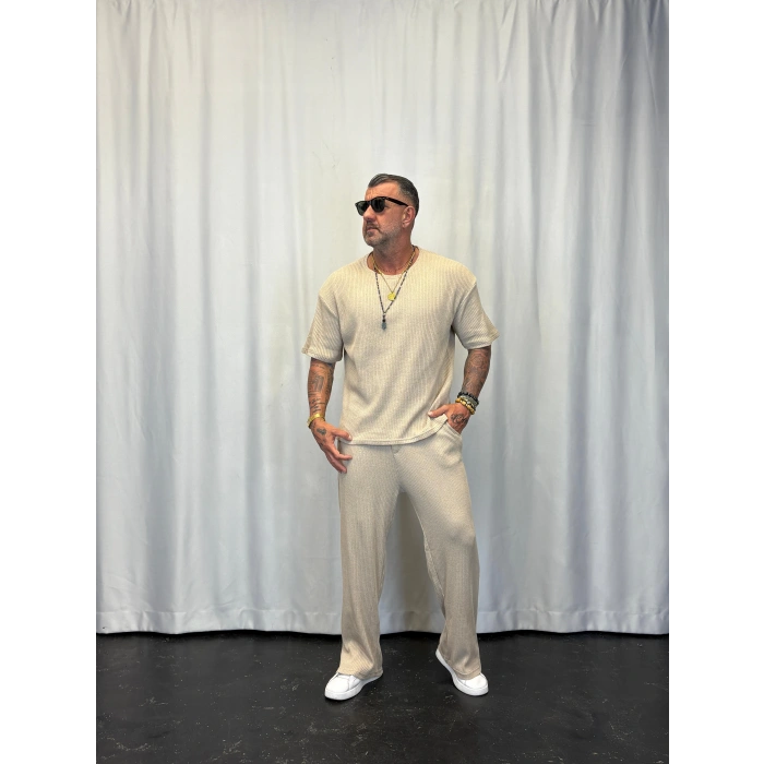 Triko Örme Takım Bej