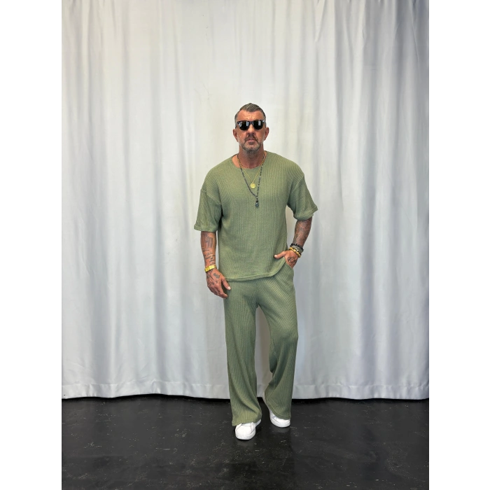 Triko Örme Takım Yeşil