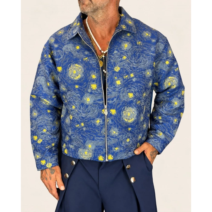 VAN GOGH Goblen Ceket Mavi