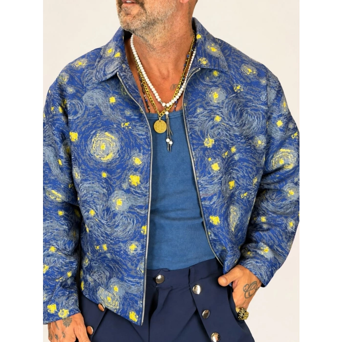 VAN GOGH Goblen Ceket Mavi