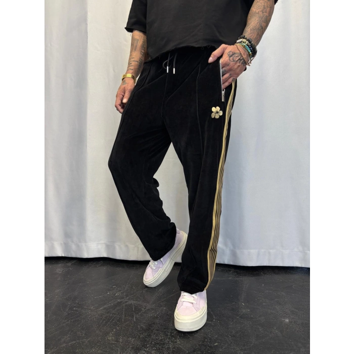 Velvet Kadife Eşofman Altı Siyah