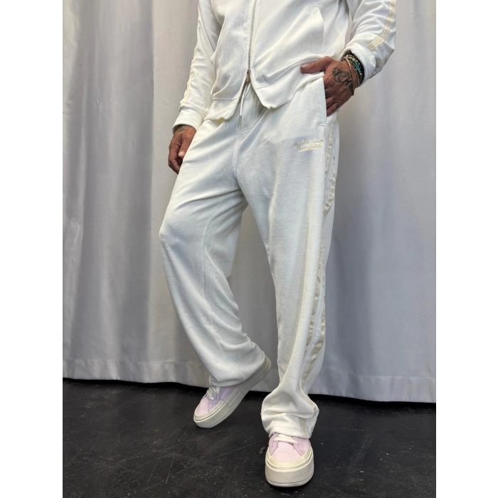 Velvet Kadife Eşofman Takım Beyaz