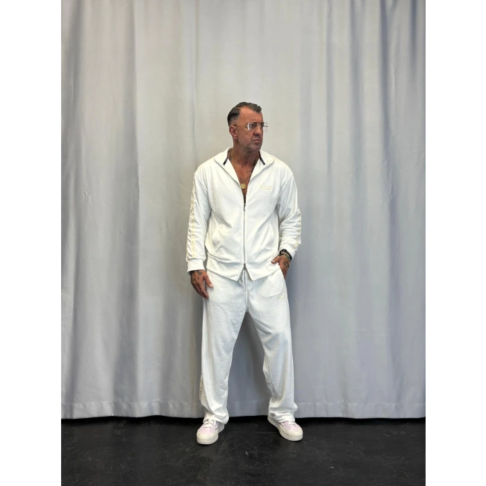 Velvet Kadife Eşofman Takım Beyaz