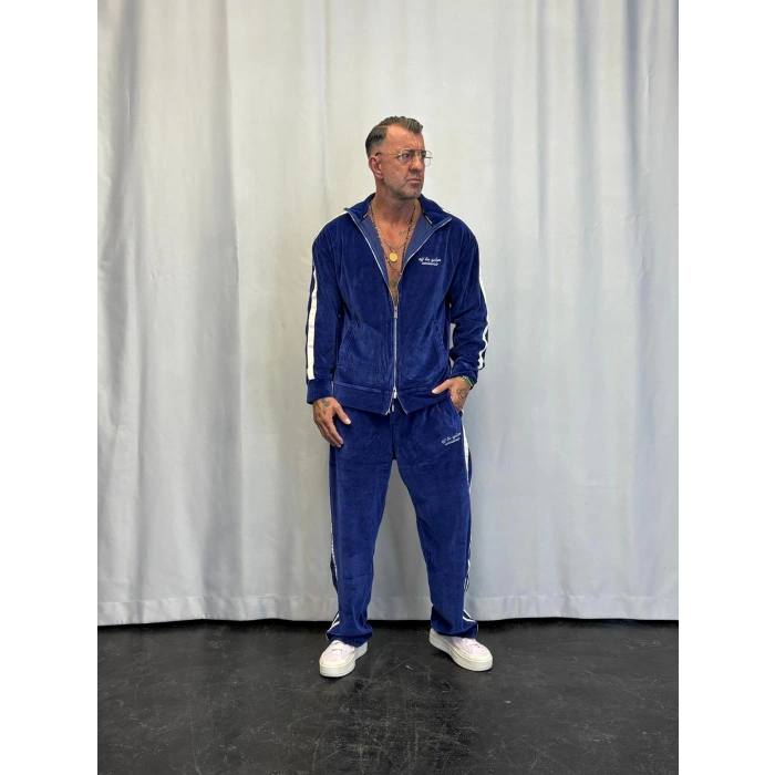 Velvet Kadife Eşofman Takım Lacivert