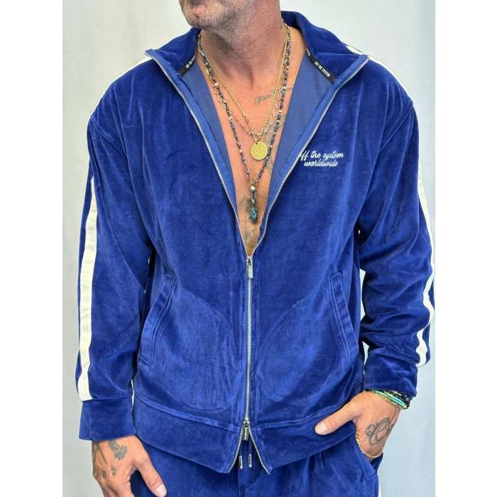 Velvet Kadife Eşofman Takım Lacivert