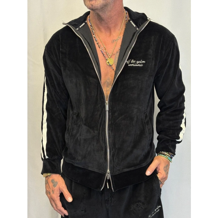 Velvet Kadife Eşofman Takım Siyah