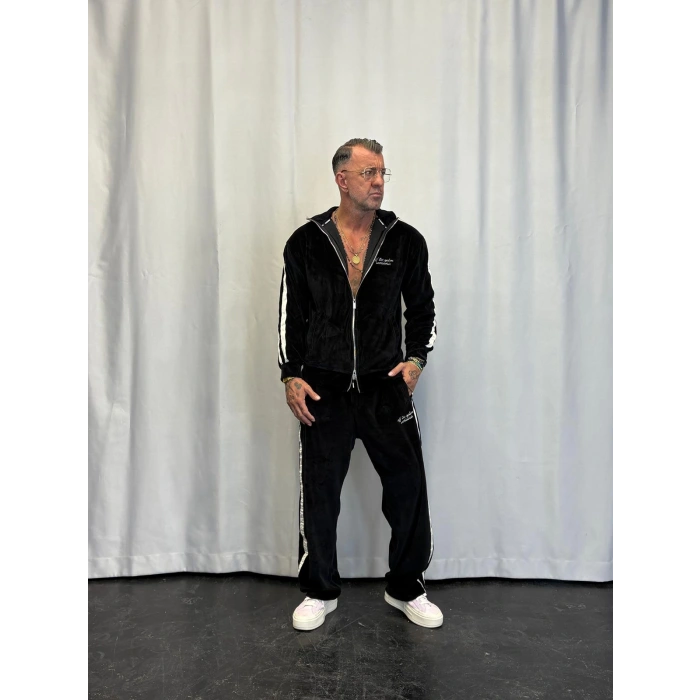 Velvet Kadife Eşofman Takım Siyah