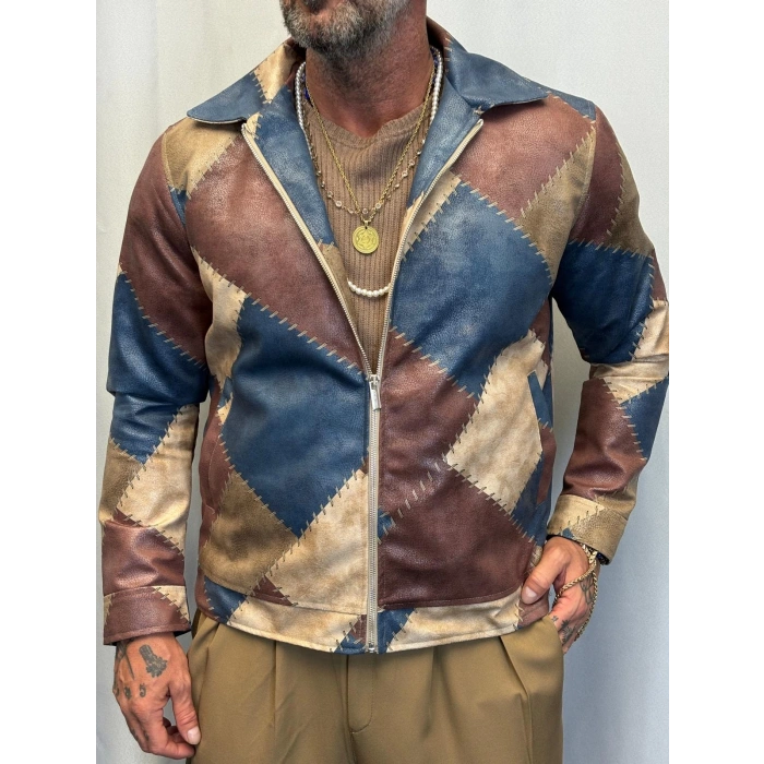 Vinge Vintage Pu Deri Mont Mavi