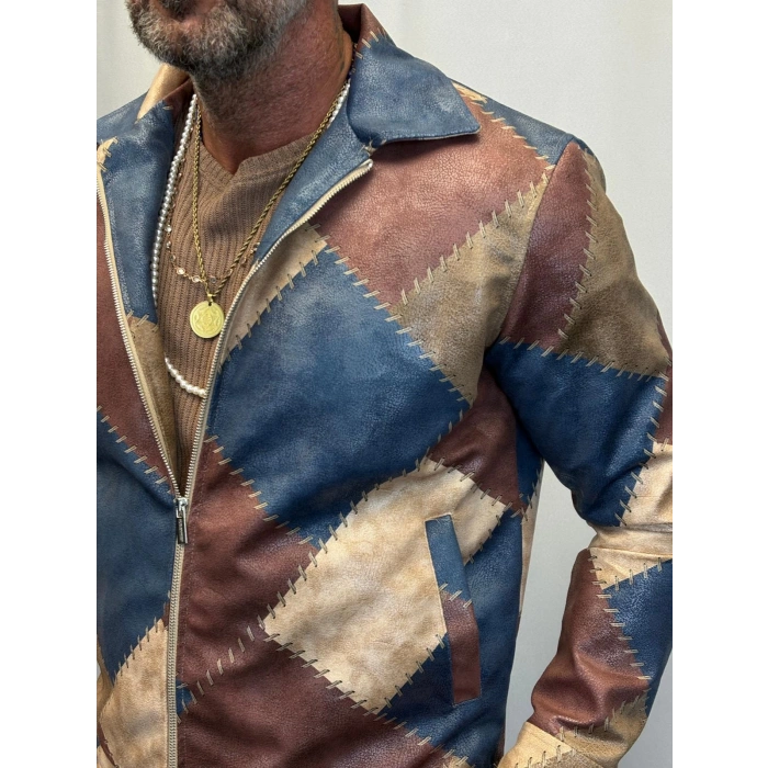 Vinge Vintage Pu Deri Mont Mavi