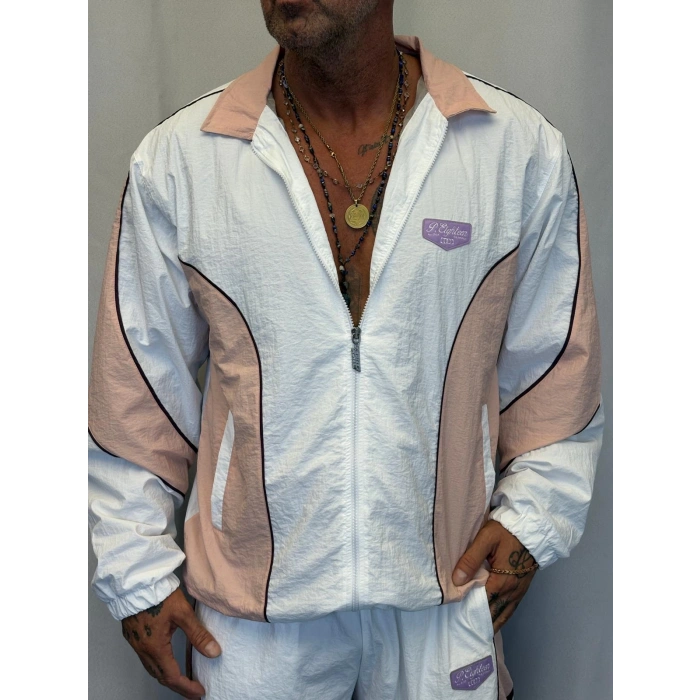 Vintage Crinkle Takım Beyaz