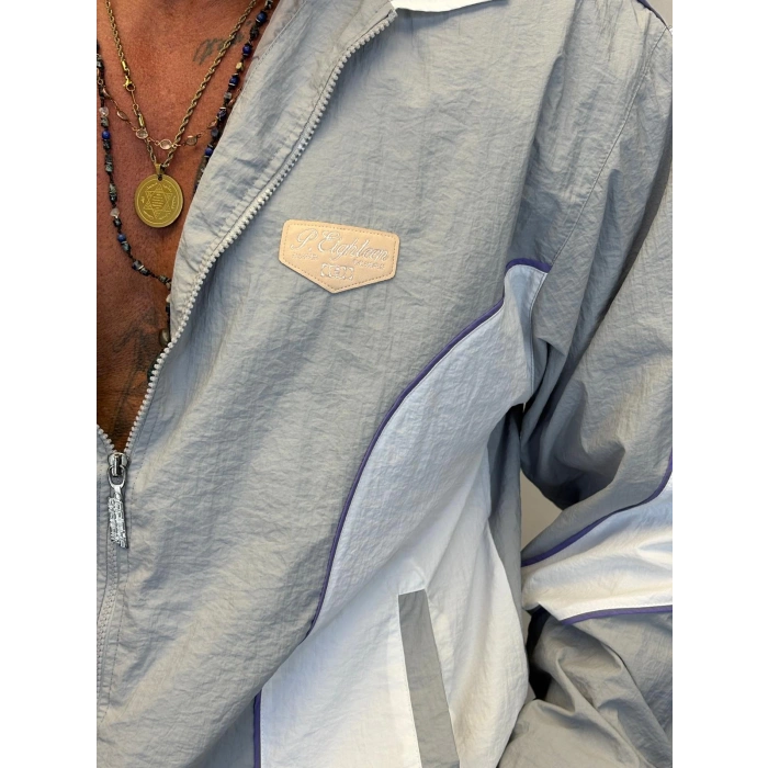 Vintage Crinkle Takım Gri