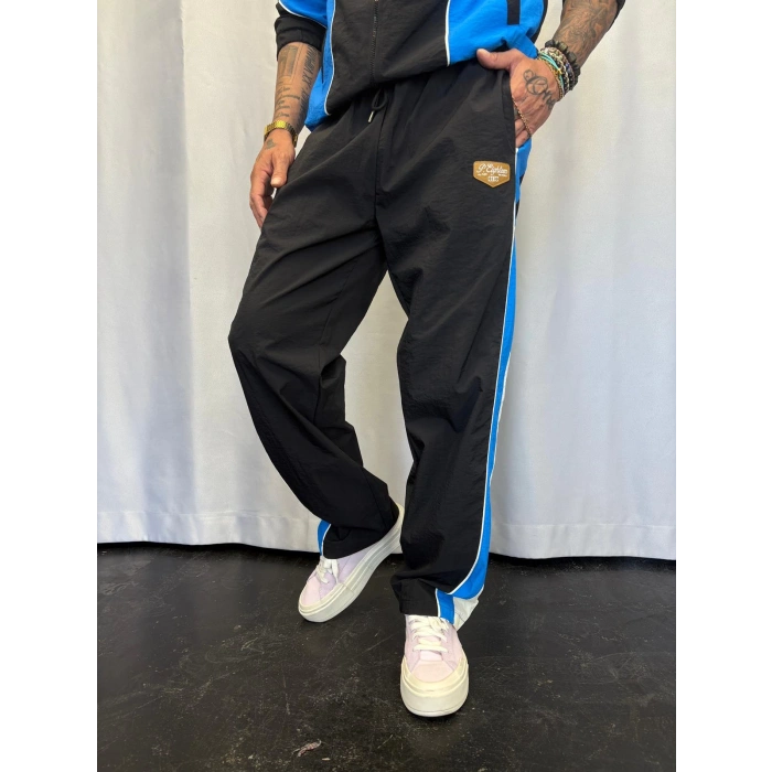 Vintage Crinkle Takım Siyah