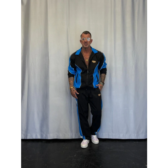 Vintage Crinkle Takım Siyah