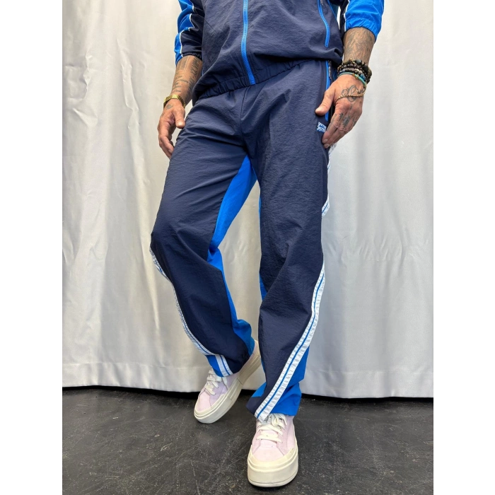 Vintage Şerit Detaylı Takım Lacivert