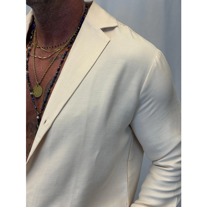 Viscoze Akyaka Gömlek Ekru