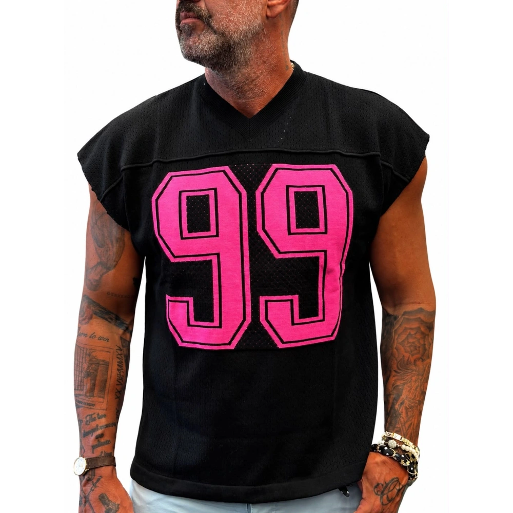 99 Sleeveless T-shirt Siyah