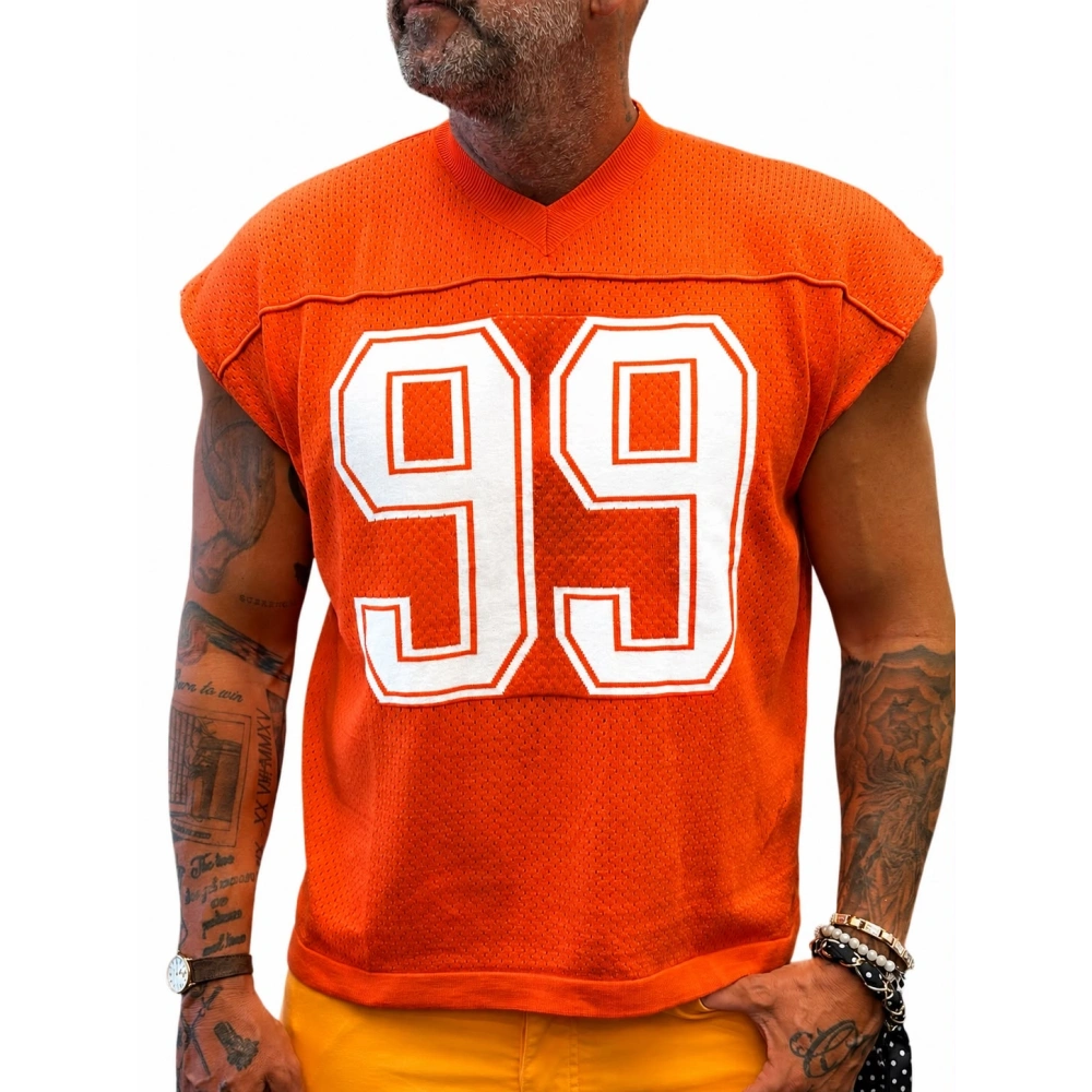 99 Sleeveless T-shirt Turuncu