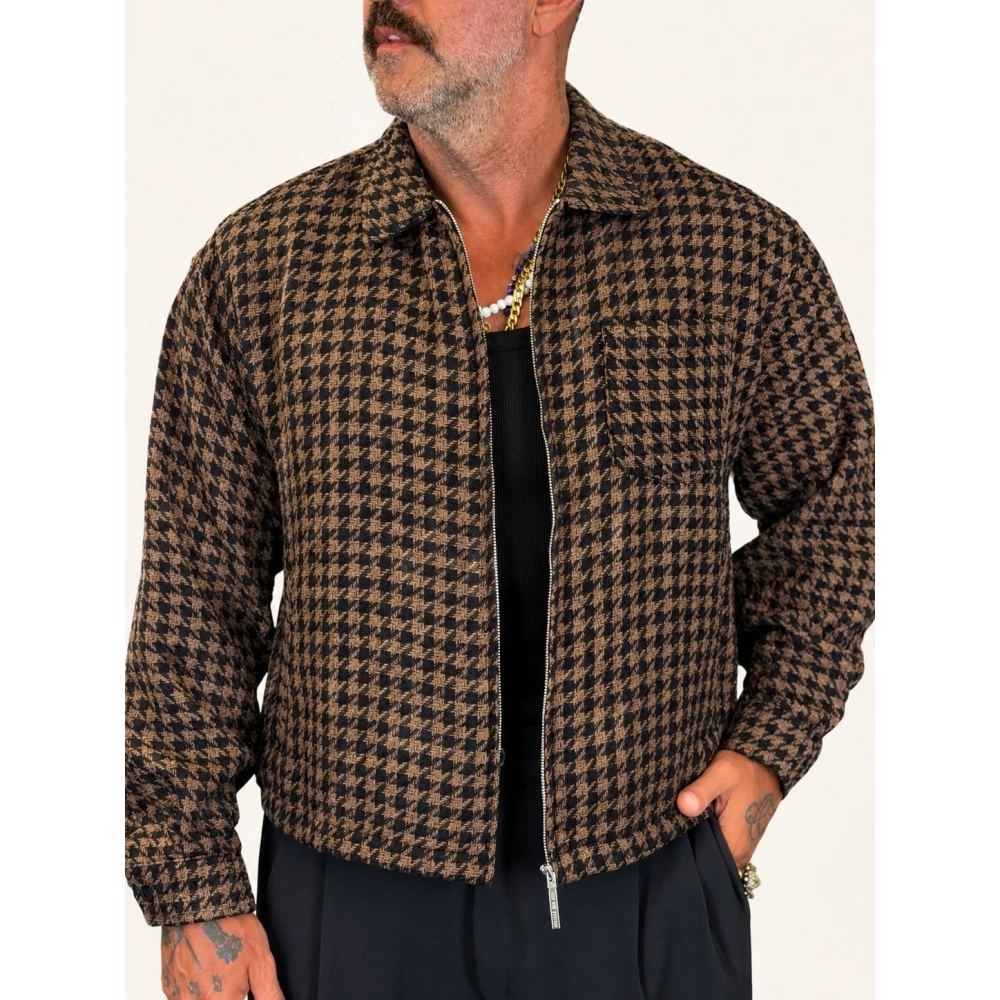 Crowbar Crop Ceket Kahve