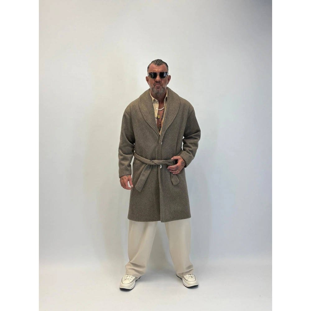 Fransız Cashmere Şalyaka Kaban Vizon