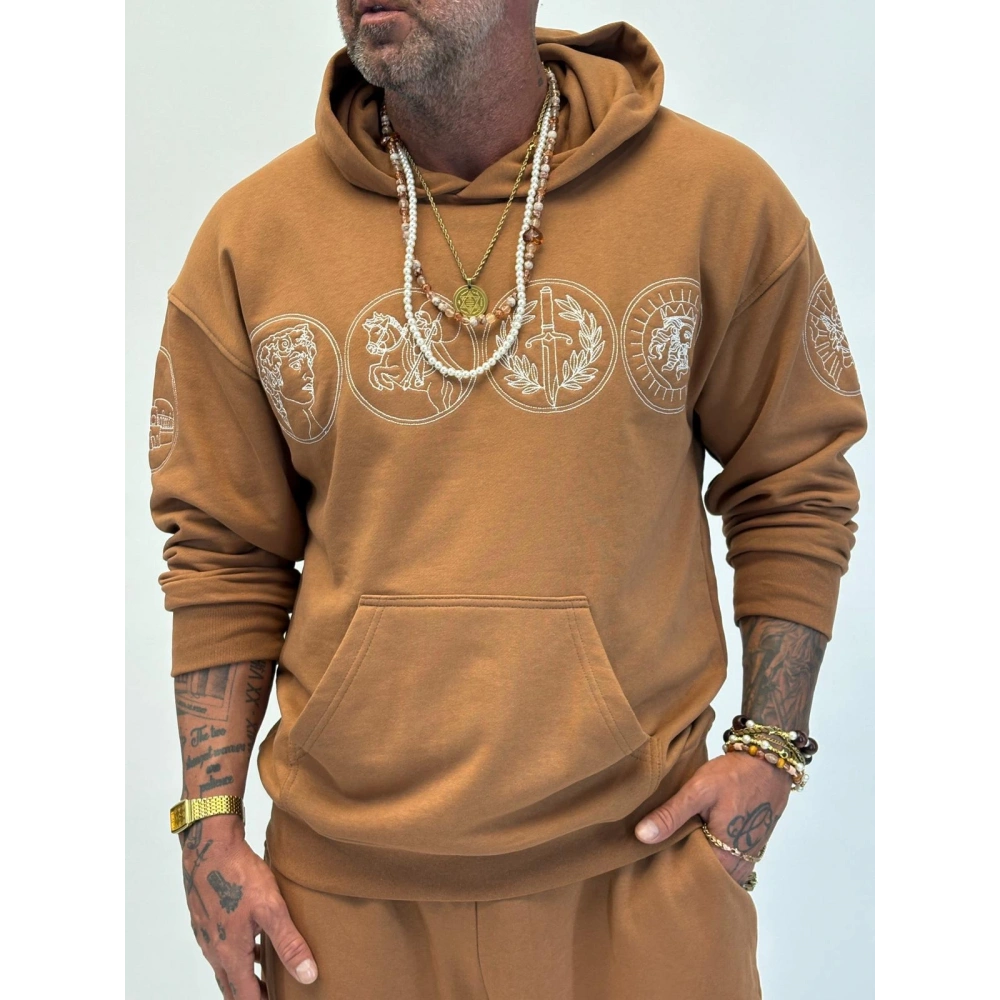 Rome Icon Hoodie Camel