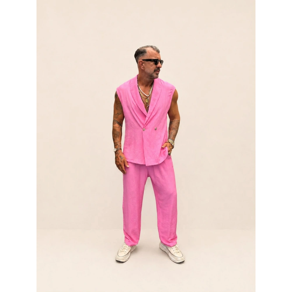There Kolsuz Kruvaze Takım Pembe