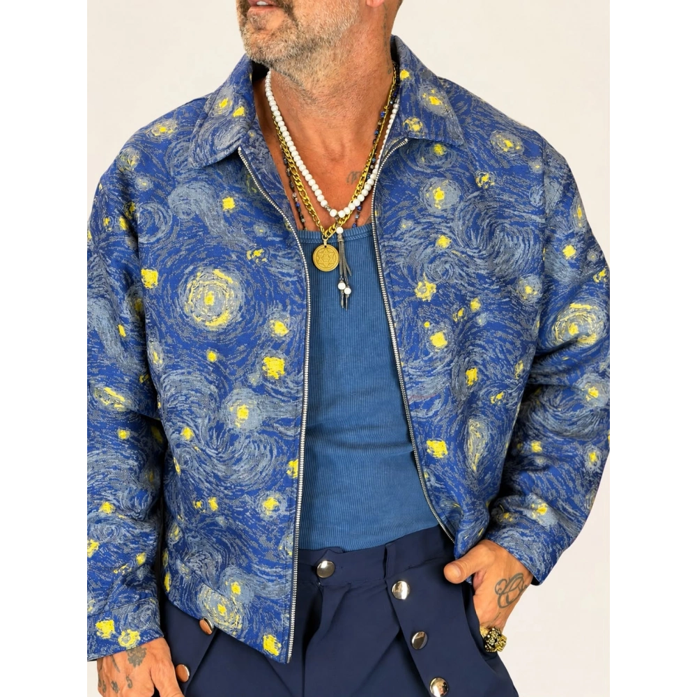 VAN GOGH Goblen Ceket Mavi