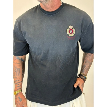 TB Broş Detaylı T-shirt Gri