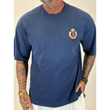 TB Broş Detaylı T-shirt Lacivert